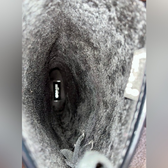 Coach Black Signature Jacquard Back Lace Up Rain Boots Size 11B/41 - Picture 11 of 15